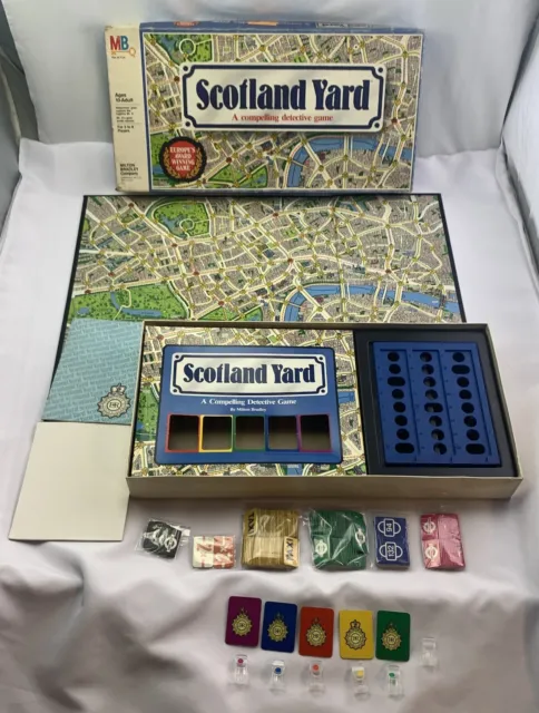 1985 Scotland Yard Game by Milton Bradley Complete in Very Good Cond FREE SHIP