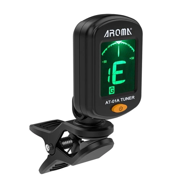 Digital Chromatic LCD Clip-On Tuner Electric For Guitar Violin Ukulele Bass