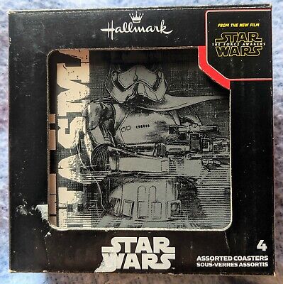 Hallmark Disney Star Wars Lucas film la Force Réveille Coaster Set De 4 Céramique 