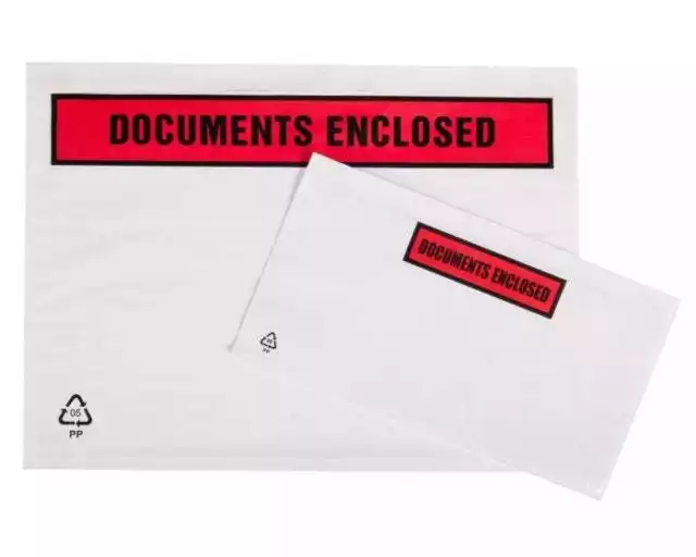 Self Adhesive Document Enclosed Wallets - Full Range Of Sizes