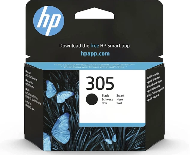 HP 305 Nero, 3YM61AE, cartuccia originale HP, compatibile con stampanti HP 