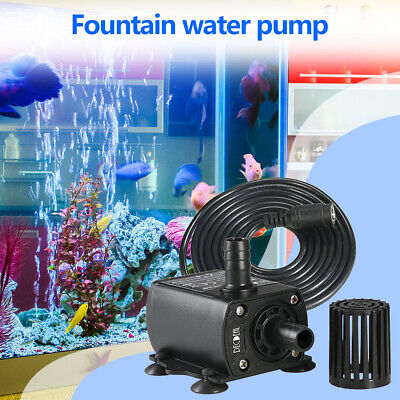 DC 12v 1000l/H 5m tauchwasserpumpe con fontana pesce Stagno Acquario 1 PC 