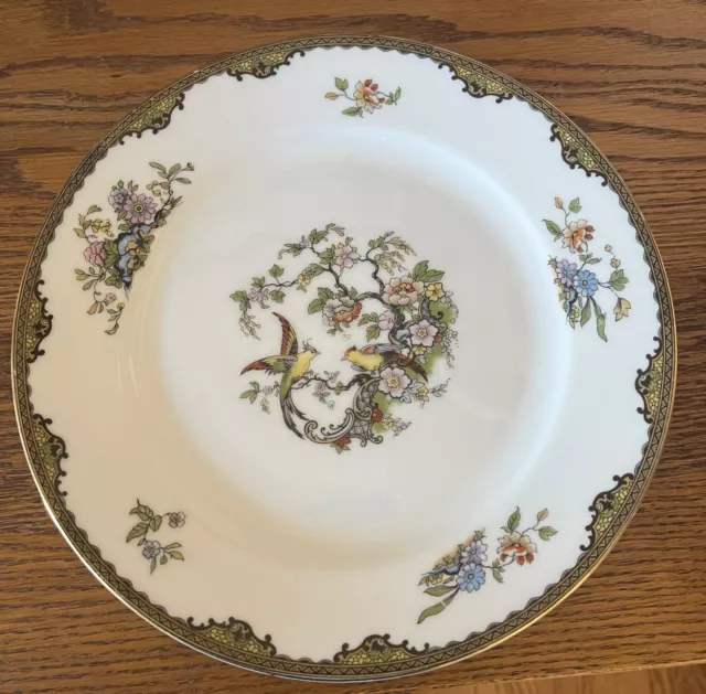 Noritake Navarre 10” Plate Porcelain Bird Design