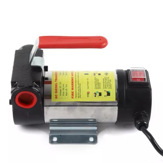 Portable Commercial Electric Transfer Pump 175W 12V DC Gas Kerosene 50L/min