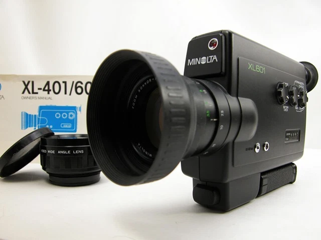 Tested & Working MINOLTA SUPER 8 CAMERA With Inst & Rare TIME LAPSE Feature