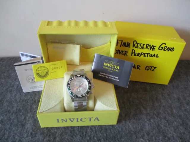 Orologio Da Uomo Nos 2019 Invicta Reserve Calendario Perpetuo 29957 - Nuovo Batt/Reset