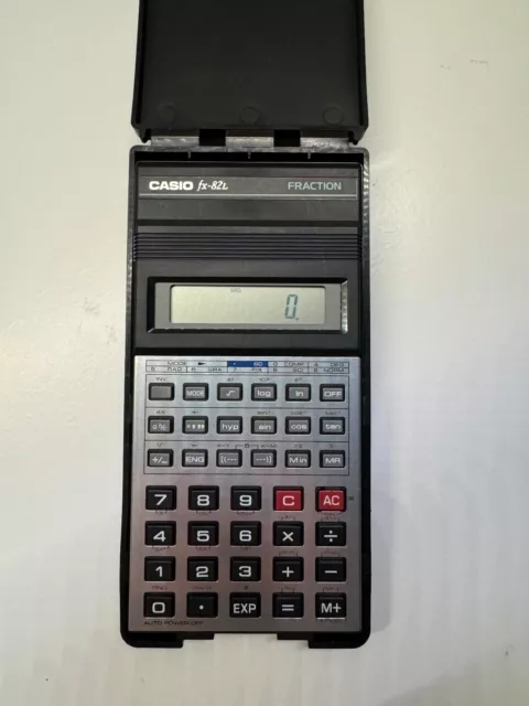 Calculator Vintage CASIO FX-82L FRACTION RETRO 1980s Working