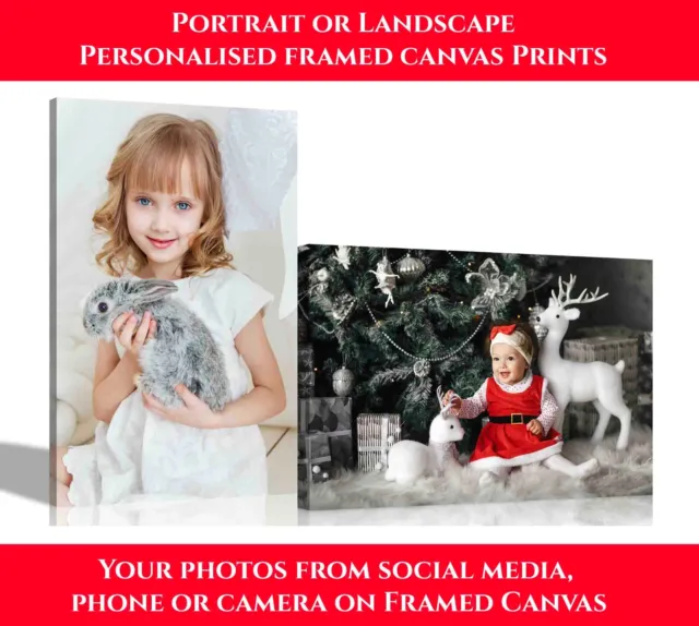 Personalised Canvas Prints Custom Wall Art Pictures Art From Photos Social Media
