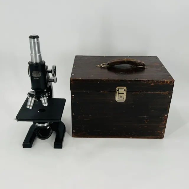 Vintage Spencer New Gem 334207 Scientific Microscope