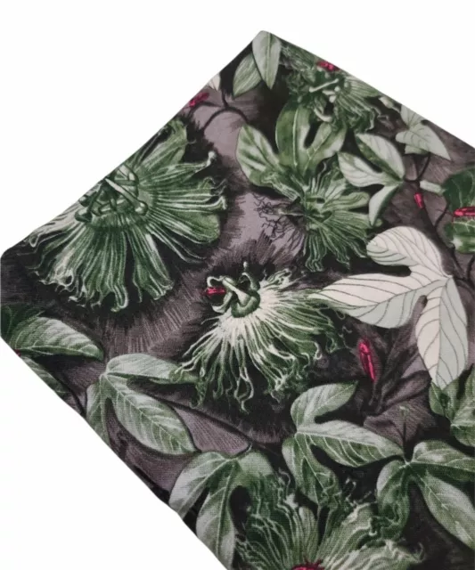 Anna Maria Horner Fabric Passion Fruit Cotton Gray Green Fuchsia Fat Quarter