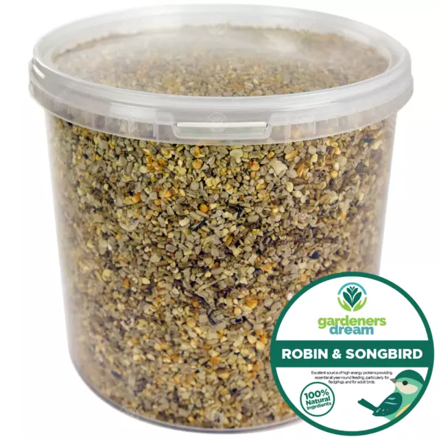 GardenersDream Robin & Songbird Seed - Premium Wild Bird Food For Garden Birds