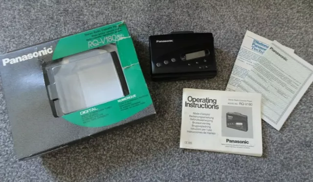Vintage Panasonic RQ-V180 Portable Cassette Boxed