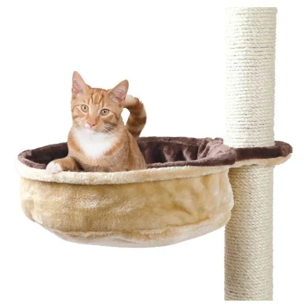 Trixie Hammock Cuddly Bag - Plush Cat Bed Attachment for Scratching Posts - 38cm