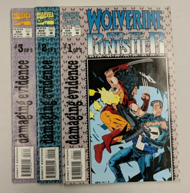 Wolverine and the Punisher #1-3 High Grade Full Set Run Marvel Comics VF-NM