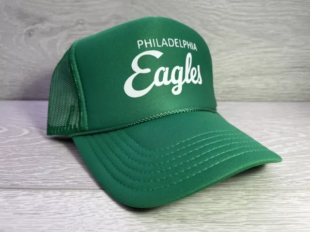 VINTAGE PHILADELPHIA EAGLES Green Corduroy Snapback Hat $24.99 - PicClick