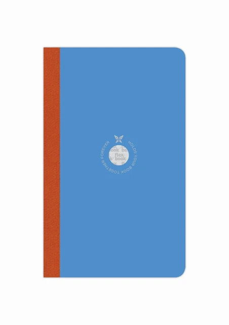 Flexbook smartbook foderato 160 pagine copertina carta ecologica 13*21 cm/foderata/blu