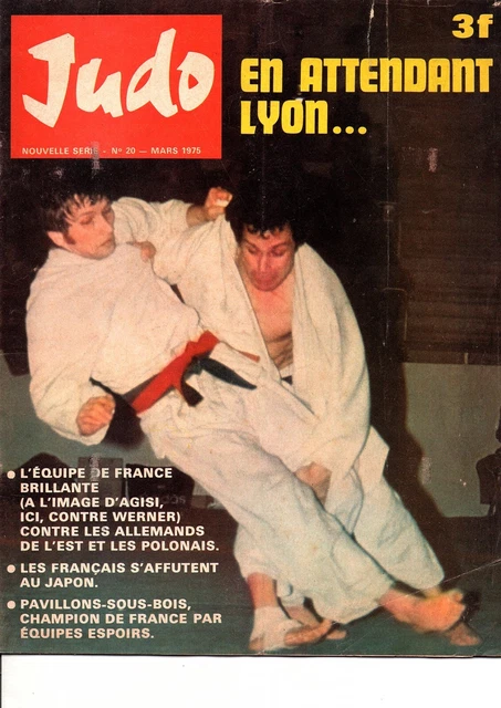 REVUE JUDO N°20 mars 1975 sport combas judoka EUR 9,99 PicClick FR