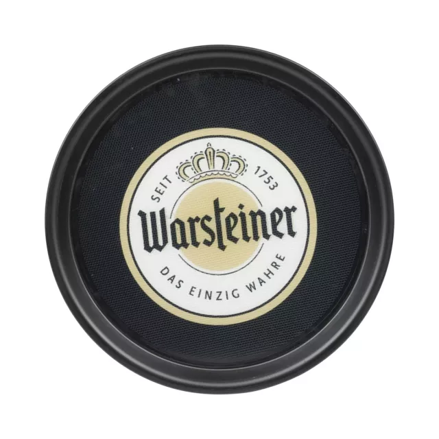Warsteiner Bier Tablett 37cm gummiert Gläser Servier Gastro Kellner Anti
