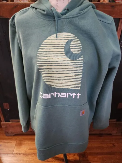 CARHARTT WOMEN'S RAIN Defender Relaxed Fit Midweight C Logo Sweatshirt ...