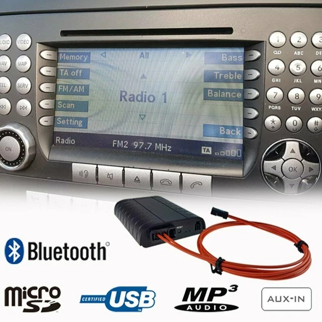 Adaptateur Bluetooth Audio 20/50 APS Pour Mercedes - Avec Filtre Anti-parasite