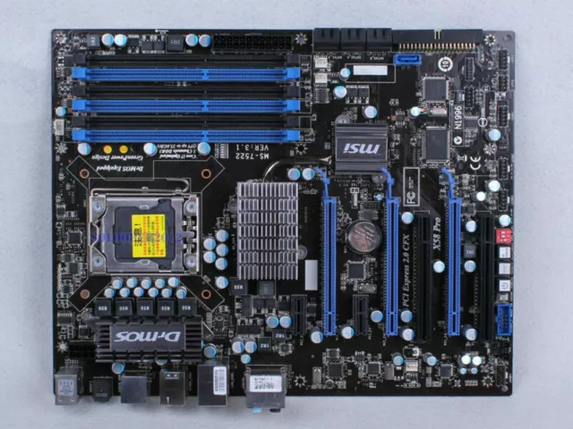 MSI X58 PRO-E X58 PRO Motherboard LGA 1366/Socket B MS-7522 DDR3 Intel X58