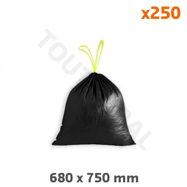500 Sacs poubelles PEBD noir 50 litres OFG