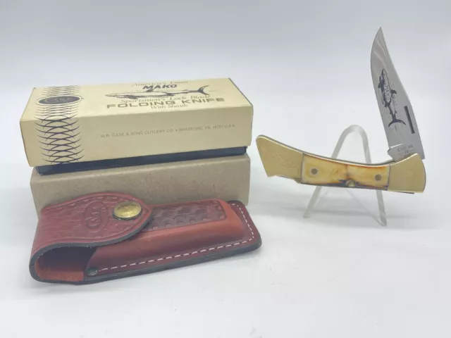 1980 CASE XX 5158 LSSP Mako Lockback w/ Sheath MINT IN BOX