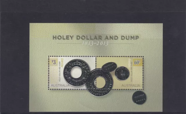 AUSTRALIA 2013 HOLEY Dollar &  DUMP BICentenary MINISHEET MNH - Coins.