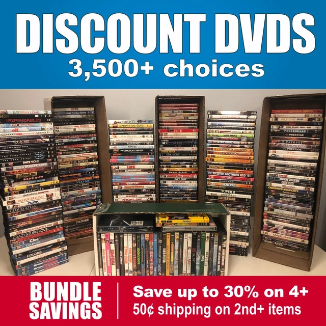DISCOUNT DVDS (ON thru Rel) **BUNDLE SAVINGS & SHIPPING DISCOUNTS** 3.