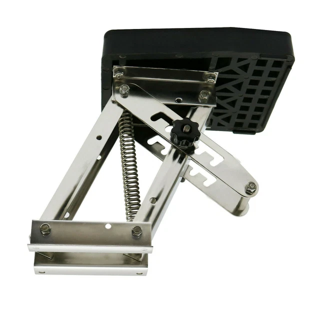 Stainless Steel 20HP Boat Outboard Motor Bracket Kicker UP Auxilary Trolling