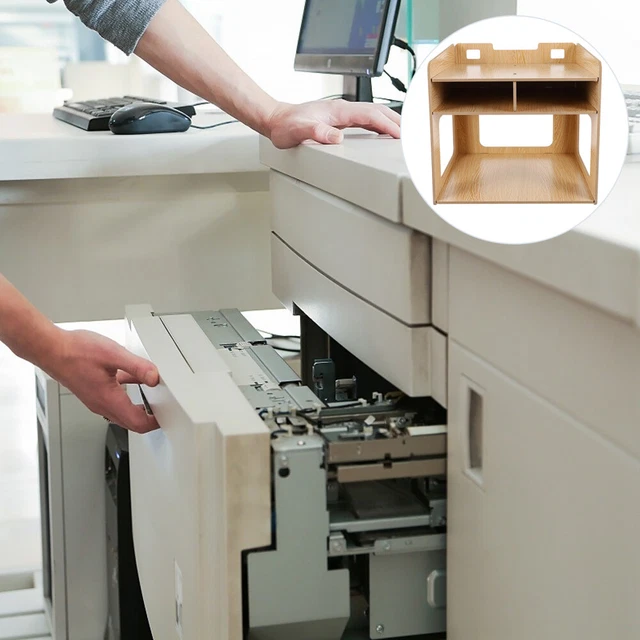 Desktop-Drucker-Stand-Holz-Multi-Layer-Speicherhalterung-Sommer-Organizer