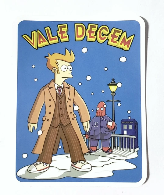 Futurama Decal Sticker Waterproof Removable Laptops Tablet Skateboard Dr Who
