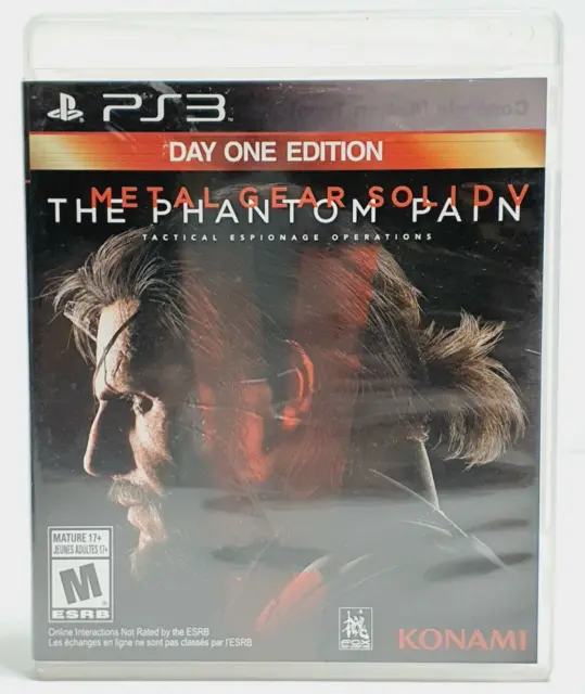 Metal Gear Solid 5 the Phantom Pain Day One Edition Sony Playstation 3 PS3 Game