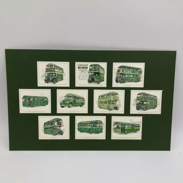 London's Country Buses of the Post-War Years - Collectors Cards Mounted Full Set