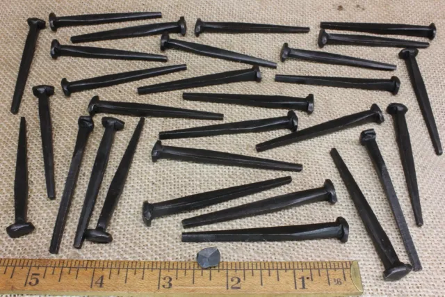 2 1/2" Rose head 30 nails antique square wrought iron Spikes Decorative 2.5"