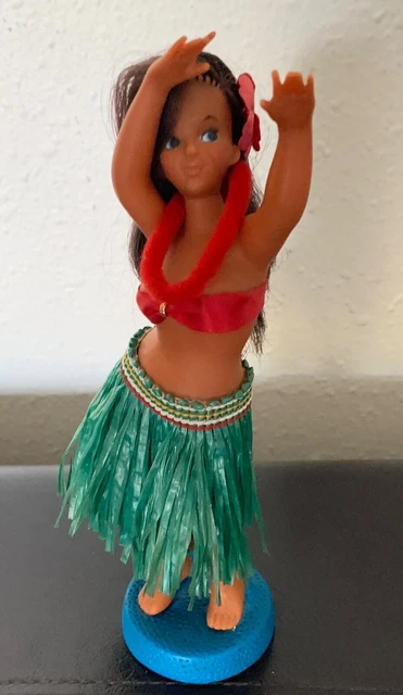 vintage hawaiian hula girl figurine