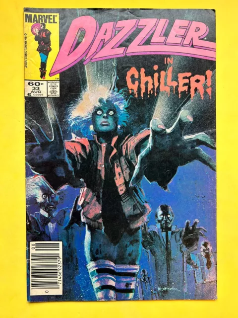 DAZZLER # 33 MARVEL COMICS August 1984 THRILLER HOMAGE 1st MARVEL ZOMBIES KEY