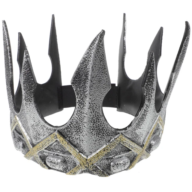 Retro Style Crown Headband Men Headpiece Cosplay Prop Hair Jewelry Gift Party
