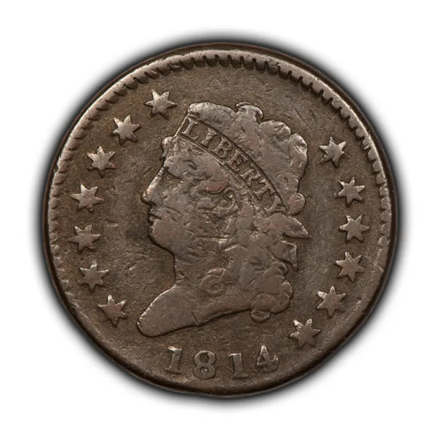 1814 1c Classic Head Large Cent - Eye Appeal - VG/Fine - SKU-Y5654