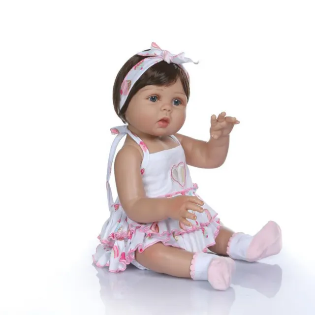 Bambole bambino 48 cm rinata bambola bambino corpo intero silicone vinile fatte a mano ragazze giocattoli