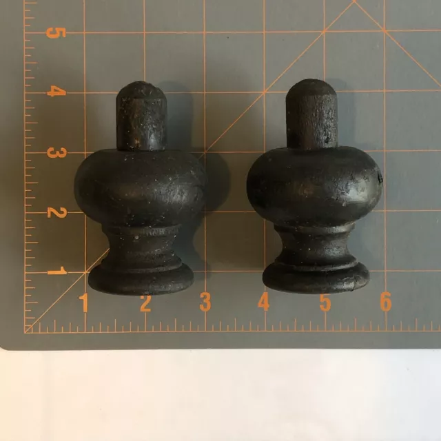 Vintage Wooden Finials Matching Pair wood Finial Pair
