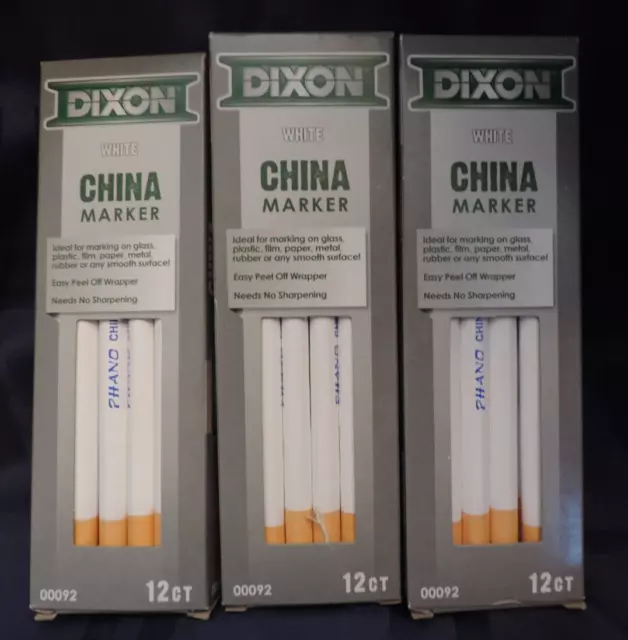 China Marker Peel Off Chinagraph Pencils - Dixon - Non Toxic - Set of 3 -  Brown