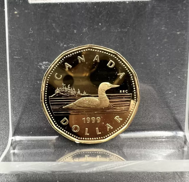 Canada 1999 RRC Gem Proof Loonie Dollar Coin #