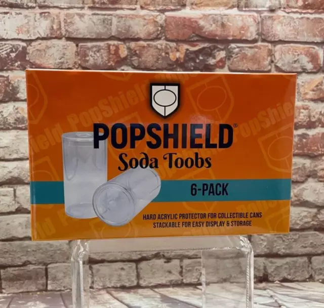 PopShield Soda Toobs - 6pk - Protectors for Funko Soda - Hard Case