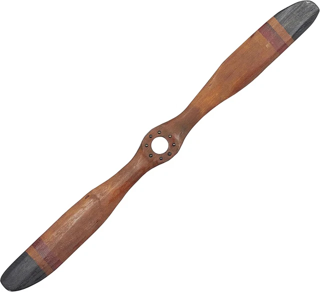 Wooden Airplane Propeller Vintage Aviation Home Wall Decor Traditional Brown Wooden Airplane Propeller Vintage Aviation Home Wall Decor Traditional Brown