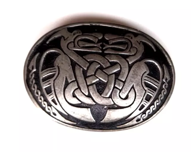 Celtic Dragon  Knot  Belt Buckle St Justin 1994