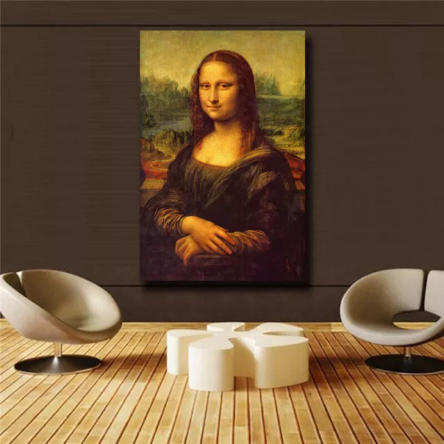 Leonardo Da Vinci "Mona Lisa Smile" HD print on canvas wall picture