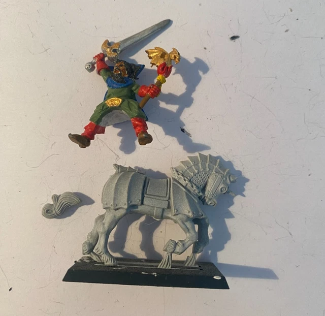 Figurine Warhammer Mouted Battle Wizards - Bright Wizard Metal - Plastic Horse
