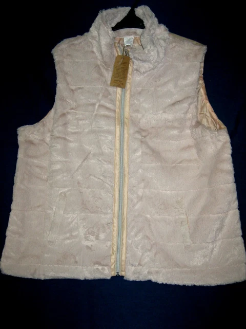 Gilet Sans Manches (veste) Nina Kalio - Taille L (40/42) - Poils De Lapin Véritable - Occasion Très Bon état