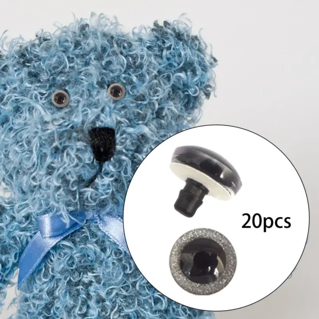 120pcs Plastique Yeux de sécurité Poupée Animal Safety Eyes pour Amigurumi  Crochet Toy Eyes avec rondelles 18 mm, pour Craft Doll Marionnette Peluche  Ours Animaux en peluche